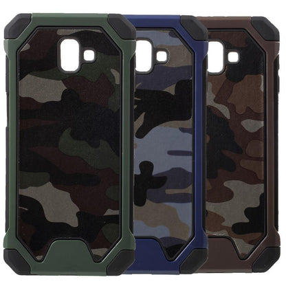 Outdoor Case für Samsung Galaxy J6+ (2018) TPU Hybrid Camouflage