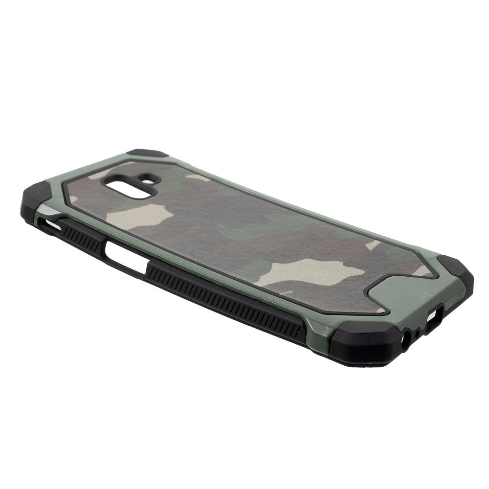 Outdoor Case für Samsung Galaxy J6+ (2018) TPU Hybrid Camouflage