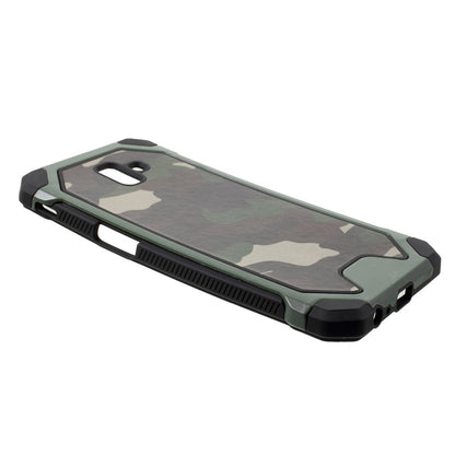 Outdoor Case für Samsung Galaxy J6+ (2018) TPU Hybrid Camouflage