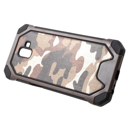Outdoor Case für Samsung Galaxy J6+ (2018) TPU Hybrid Camouflage
