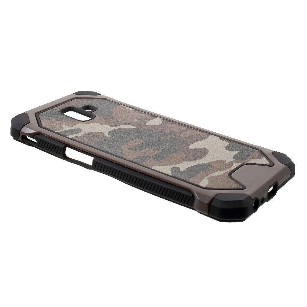 Outdoor Case für Samsung Galaxy J6+ (2018) TPU Hybrid Camouflage