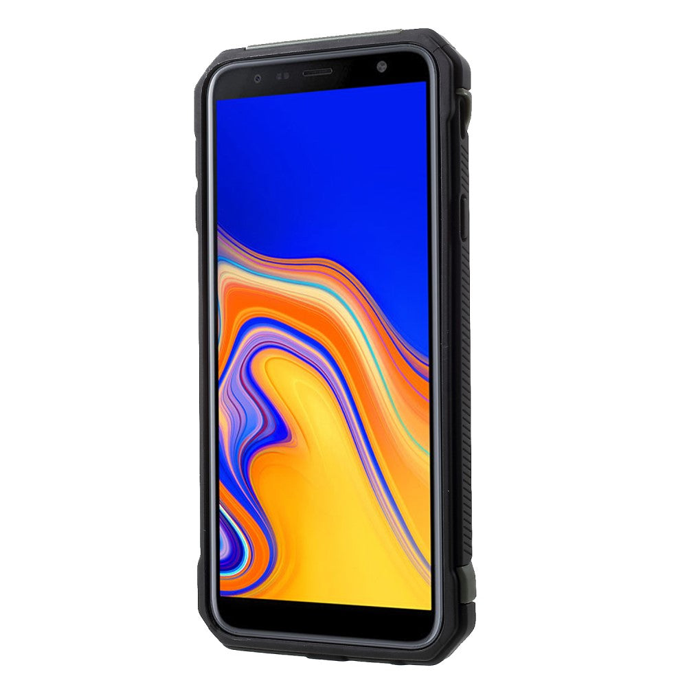 Outdoor Case für Samsung Galaxy J4+ (2018) TPU Hybrid Camouflage