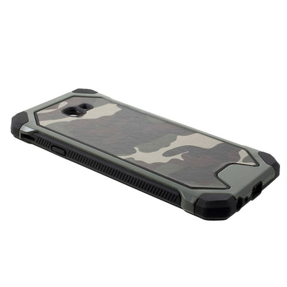 Outdoor Case für Samsung Galaxy J4+ (2018) TPU Hybrid Camouflage