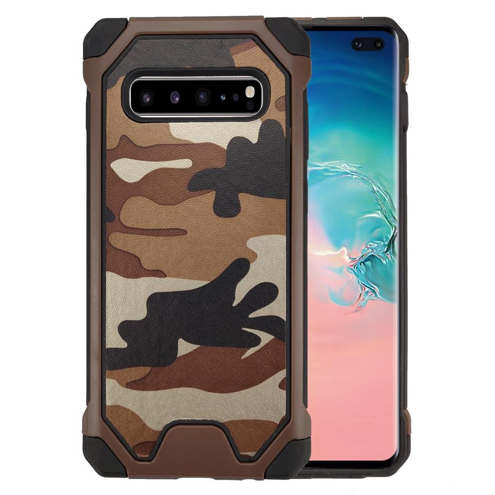 Outdoor Case für Samsung Galaxy S10+ TPU Hybrid Camouflage