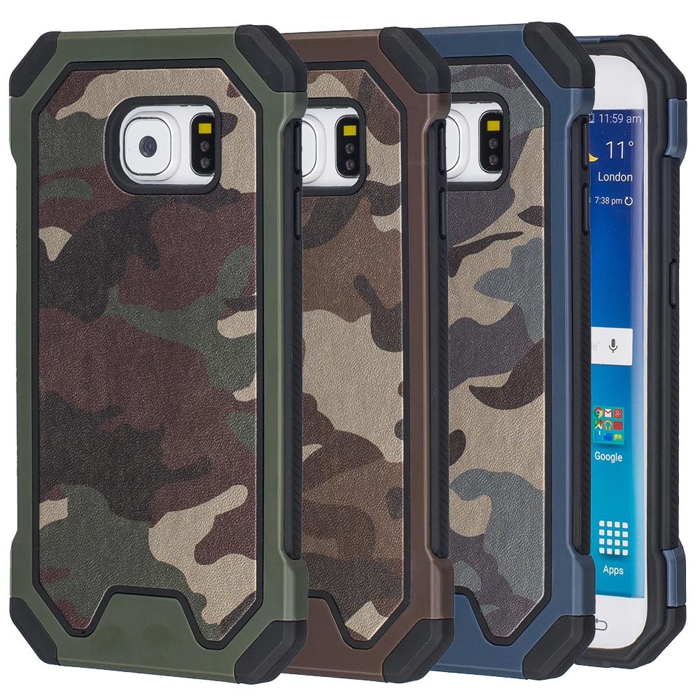 Outdoor Case für Samsung Galaxy S6 Edge TPU Hybrid Camouflage