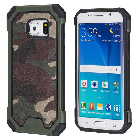 Outdoor Case für Samsung Galaxy S6 Edge TPU Hybrid Camouflage