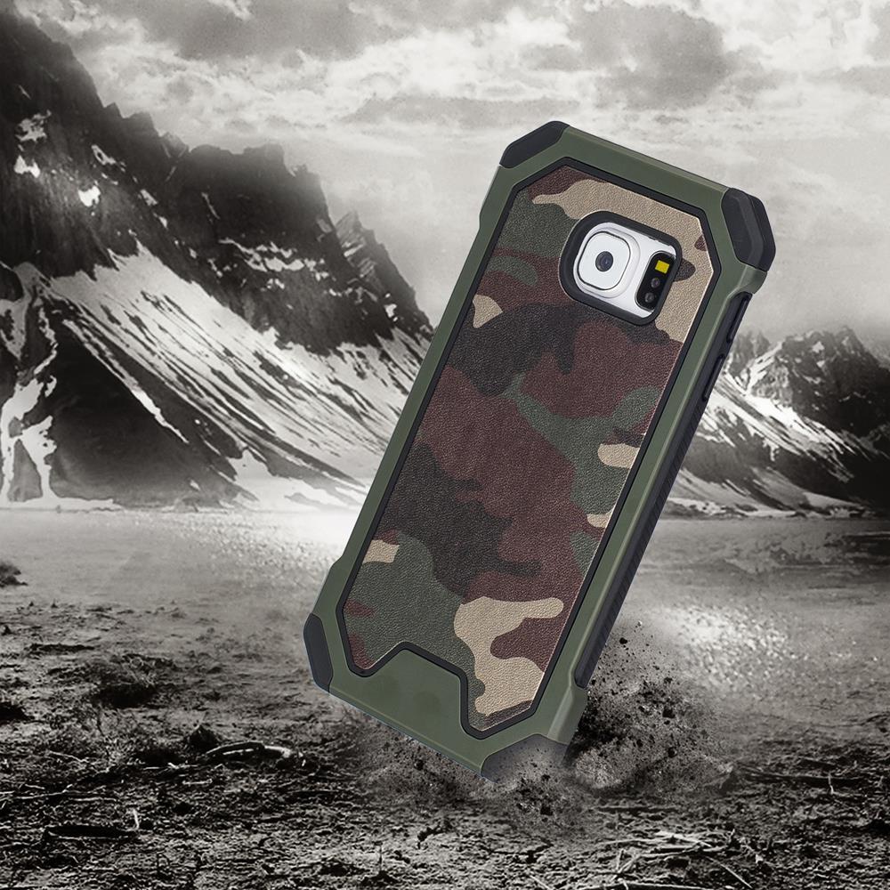 Outdoor Case für Samsung Galaxy S6 Edge TPU Hybrid Camouflage