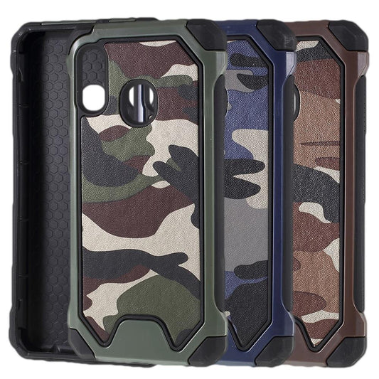 Outdoor Case für Samsung Galaxy A20e TPU Hybrid Camouflage