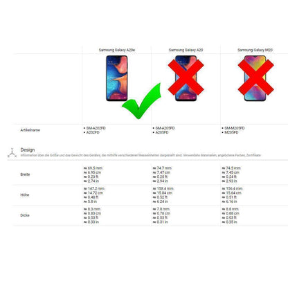 Outdoor Case für Samsung Galaxy A20e TPU Hybrid Camouflage
