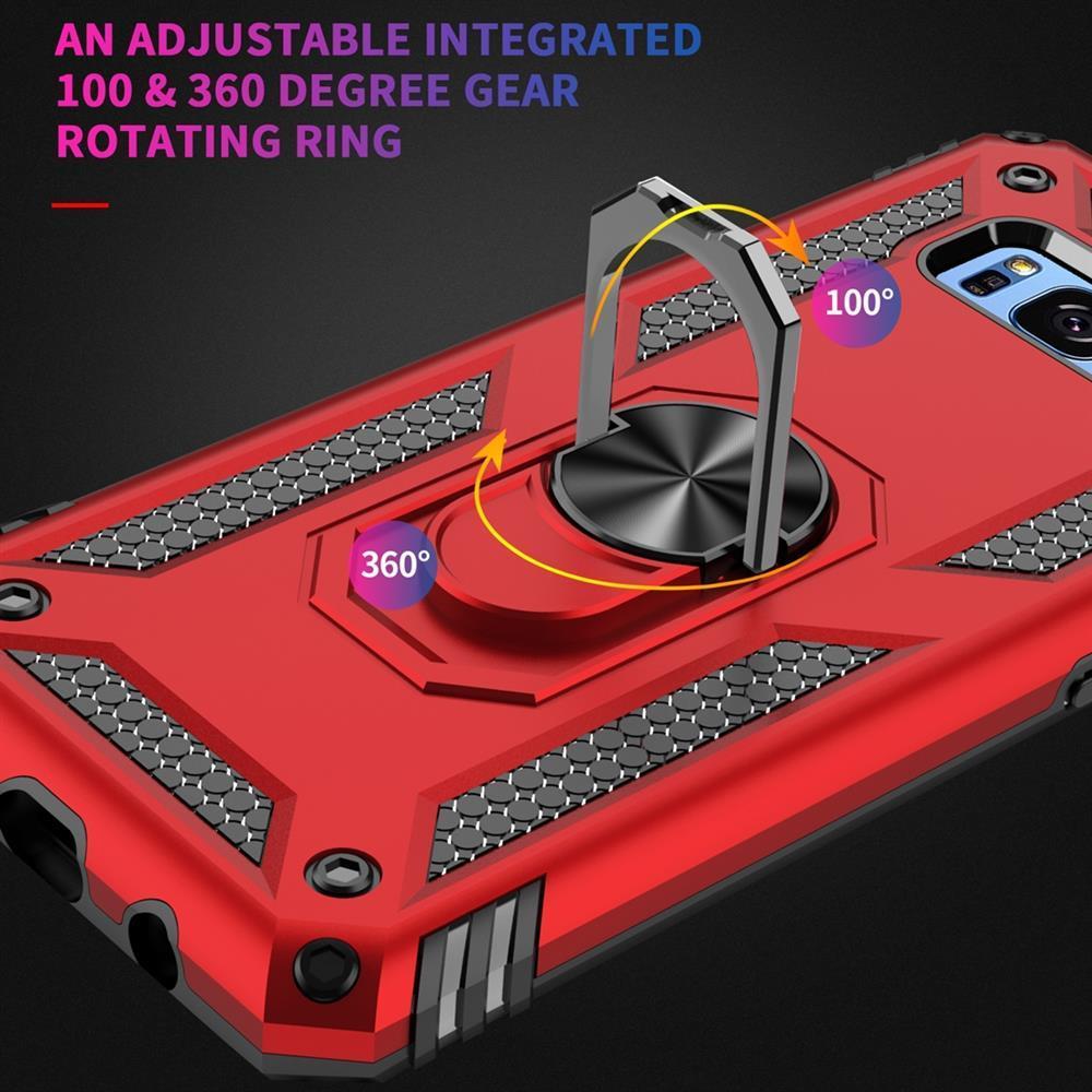 Outdoor Case für Samsung Galaxy S8+ TPU Hybrid Sergeant Armor Metall Ring Hülle