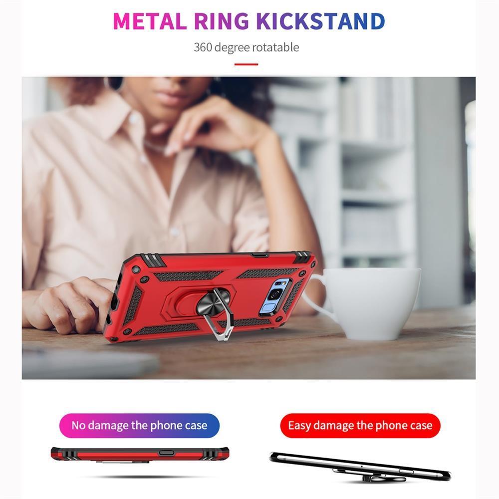 Outdoor Case für Samsung Galaxy S8+ TPU Hybrid Sergeant Armor Metall Ring Hülle