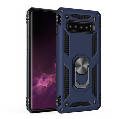 Outdoor Case für Samsung Galaxy S10+ TPU Hybrid Sergeant Armor Metall Ring Hülle