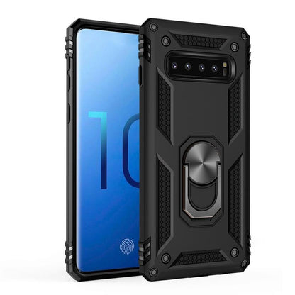 Outdoor Case für Samsung Galaxy S10 TPU Hybrid Sergeant Armor Metall Ring Hülle