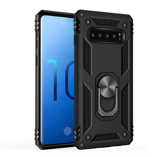 Outdoor Case für Samsung Galaxy S10 TPU Hybrid Sergeant Armor Metall Ring Hülle