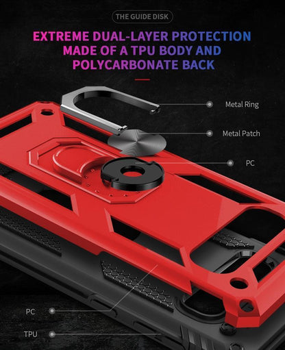 Outdoor Case für Samsung Galaxy S10 TPU Hybrid Sergeant Armor Metall Ring Hülle