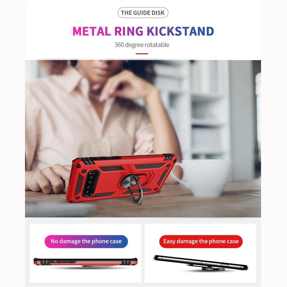 Outdoor Case für Samsung Galaxy S10 TPU Hybrid Sergeant Armor Metall Ring Hülle