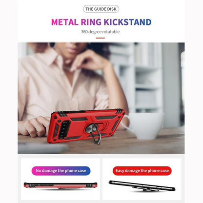 Outdoor Case für Samsung Galaxy S10 TPU Hybrid Sergeant Armor Metall Ring Hülle