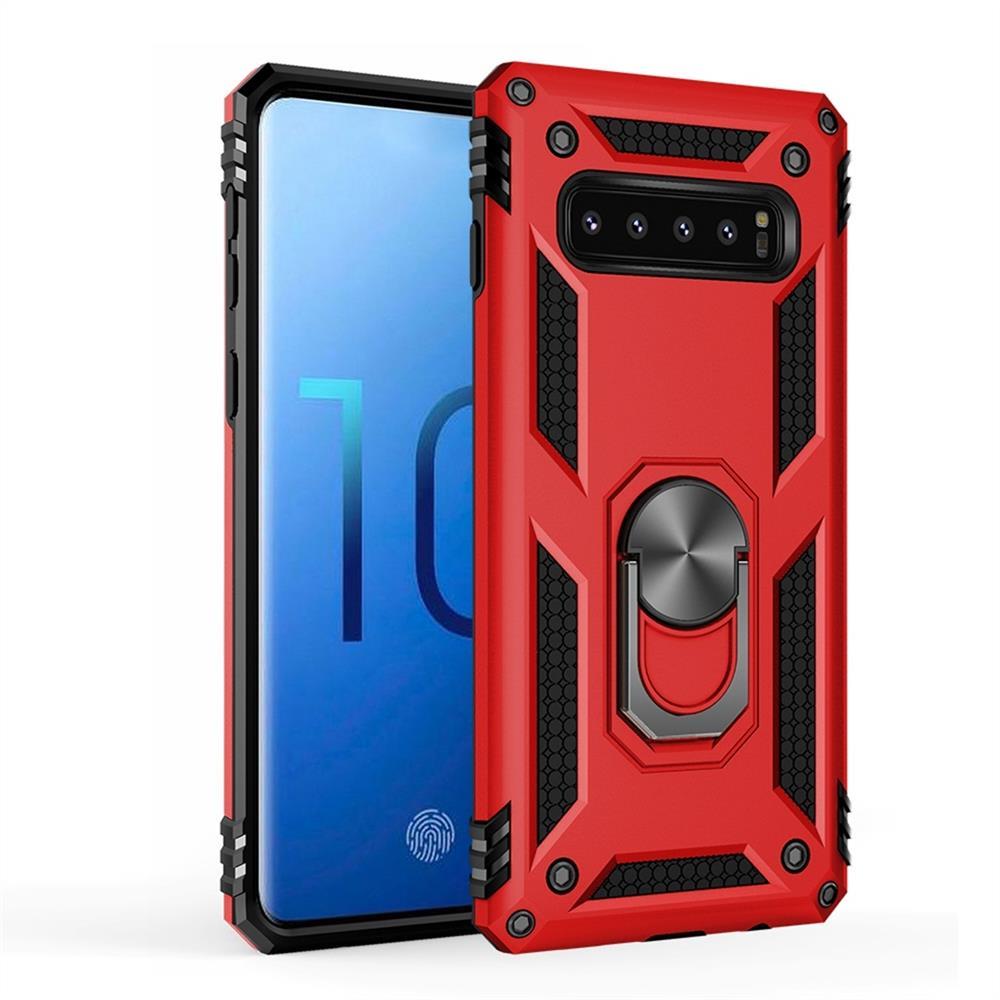 Outdoor Case für Samsung Galaxy S10 TPU Hybrid Sergeant Armor Metall Ring Hülle