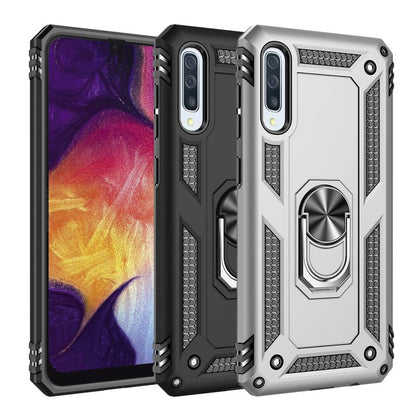 Outdoor Case für Samsung Galaxy A50 TPU Hybrid Sergeant Armor Metall Ring Hülle