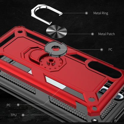 Outdoor Case für Samsung Galaxy A50 TPU Hybrid Sergeant Armor Metall Ring Hülle