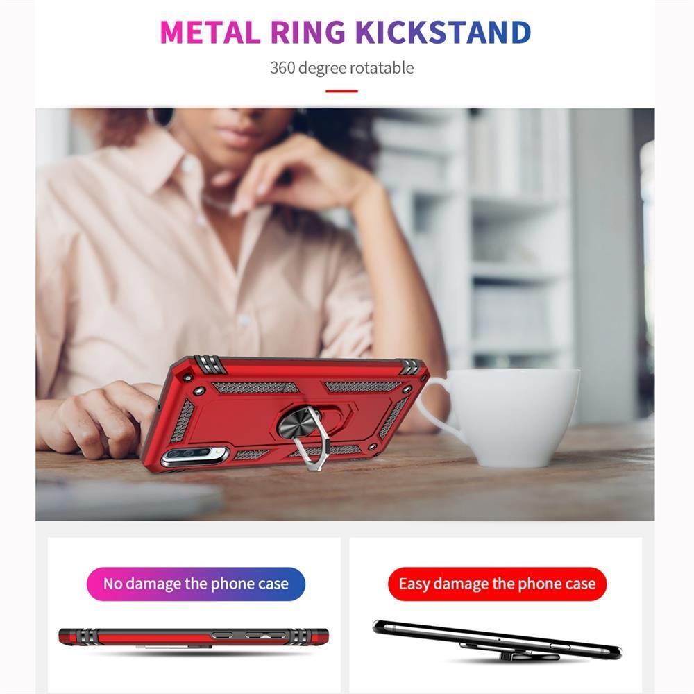 Outdoor Case für Samsung Galaxy A50 TPU Hybrid Sergeant Armor Metall Ring Hülle