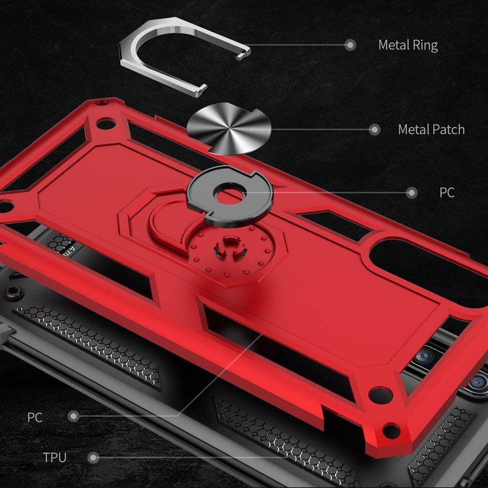 Outdoor Case für Samsung Galaxy A70 TPU Hybrid Sergeant Armor Metall Ring Hülle