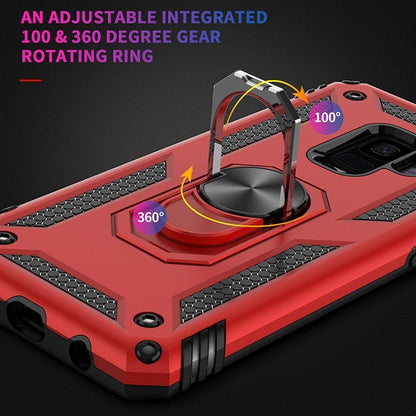 Outdoor Case für Samsung Galaxy S9 TPU Hybrid Sergeant Armor Metall Ring Hülle