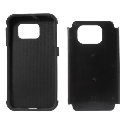 Outdoor Case für Samsung Galaxy S6 Edge G925 Silikon Hybrid Football Grain