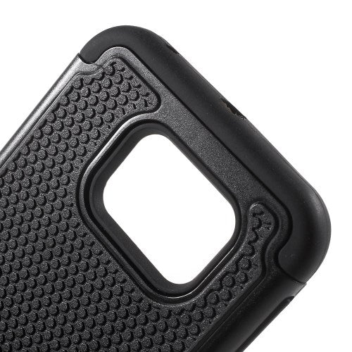 Outdoor Case für Samsung Galaxy S6 Edge G925 Silikon Hybrid Football Grain