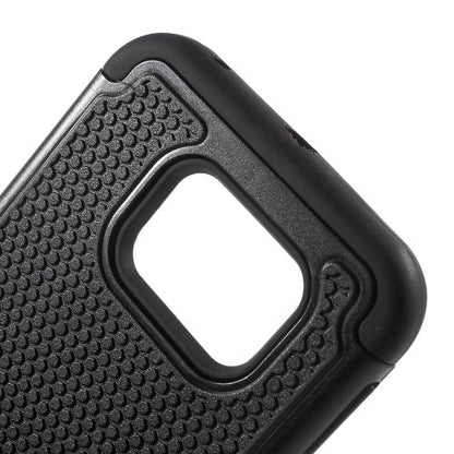 Outdoor Case für Samsung Galaxy S6 Edge G925 Silikon Hybrid Football Grain