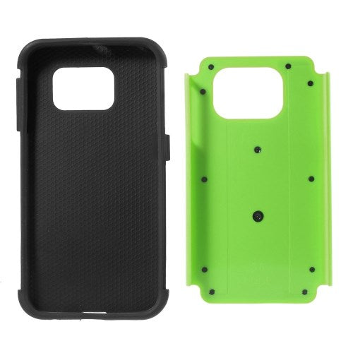 Outdoor Case für Samsung Galaxy S6 Edge G925 Silikon Hybrid Football Grain