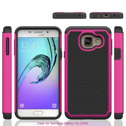 Outdoor Case für Samsung Galaxy A3 A310F (2016) Silikon Hybrid Football Grain