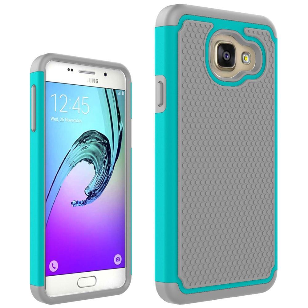 Outdoor Case für Samsung Galaxy A3 A310F (2016) Silikon Hybrid Football Grain