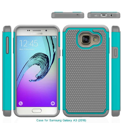 Outdoor Case für Samsung Galaxy A3 A310F (2016) Silikon Hybrid Football Grain