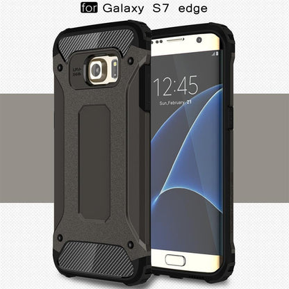 Samsung Galaxy S7 Edge G935 TPU PC Outdoor Case Hybrid Carbon Look Schutz Hülle