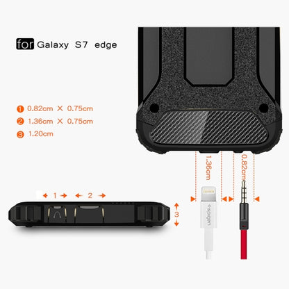 Samsung Galaxy S7 Edge G935 TPU PC Outdoor Case Hybrid Carbon Look Schutz Hülle