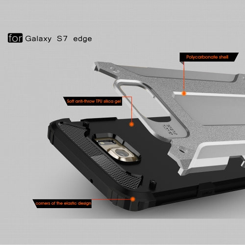 Samsung Galaxy S7 Edge G935 TPU PC Outdoor Case Hybrid Carbon Look Schutz Hülle