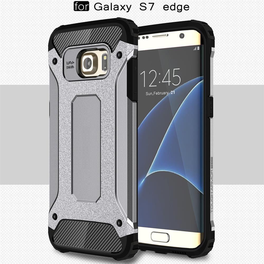Samsung Galaxy S7 Edge G935 TPU PC Outdoor Case Hybrid Carbon Look Schutz Hülle