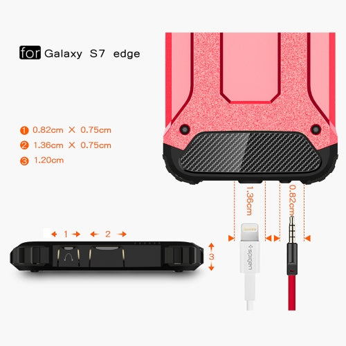 Samsung Galaxy S7 Edge G935 TPU PC Outdoor Case Hybrid Carbon Look Schutz Hülle