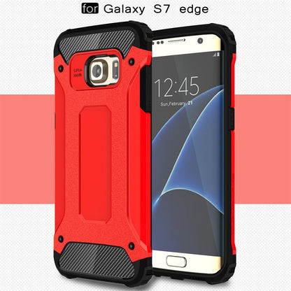 Samsung Galaxy S7 Edge G935 TPU PC Outdoor Case Hybrid Carbon Look Schutz Hülle