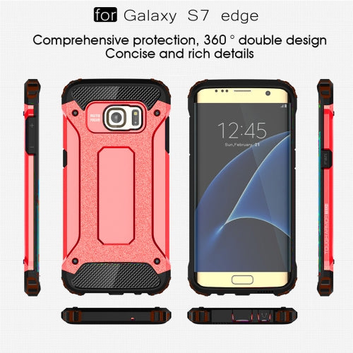 Samsung Galaxy S7 Edge G935 TPU PC Outdoor Case Hybrid Carbon Look Schutz Hülle