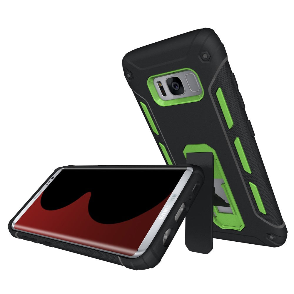 Outdoor Case für Samsung Galaxy S8 G950 PC TPU Hybrid Griffig Kickstand