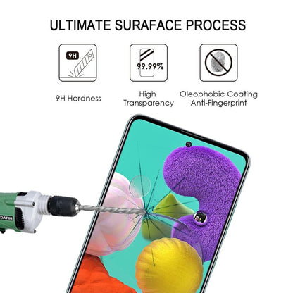 Schutzglas für SAMSUNG GALAXY A51 Full Cover Curved Tempered Glass Schutzfolie