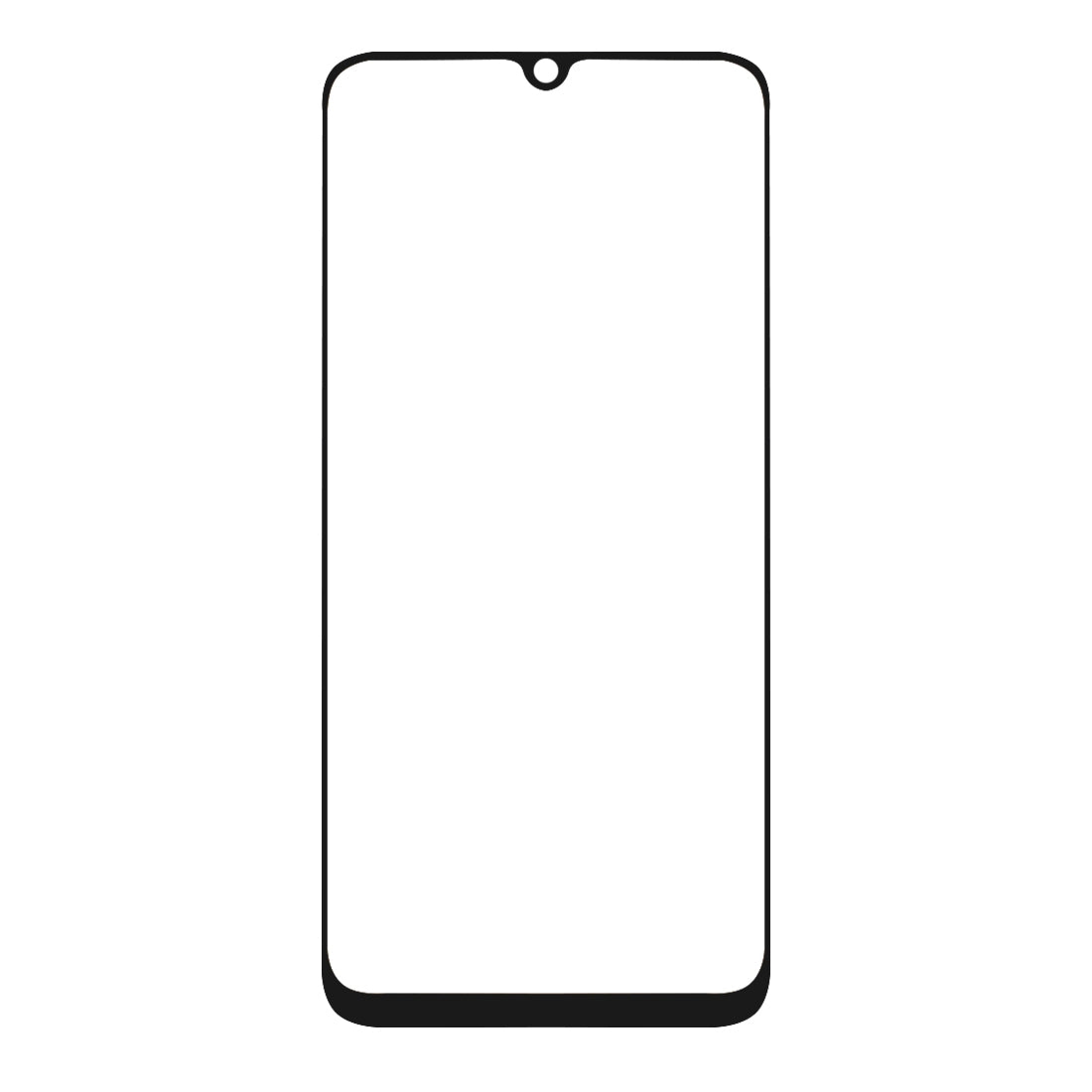 Schutzglas für SAMSUNG GALAXY A50 Full Cover Curved Tempered Glass Schutzfolie