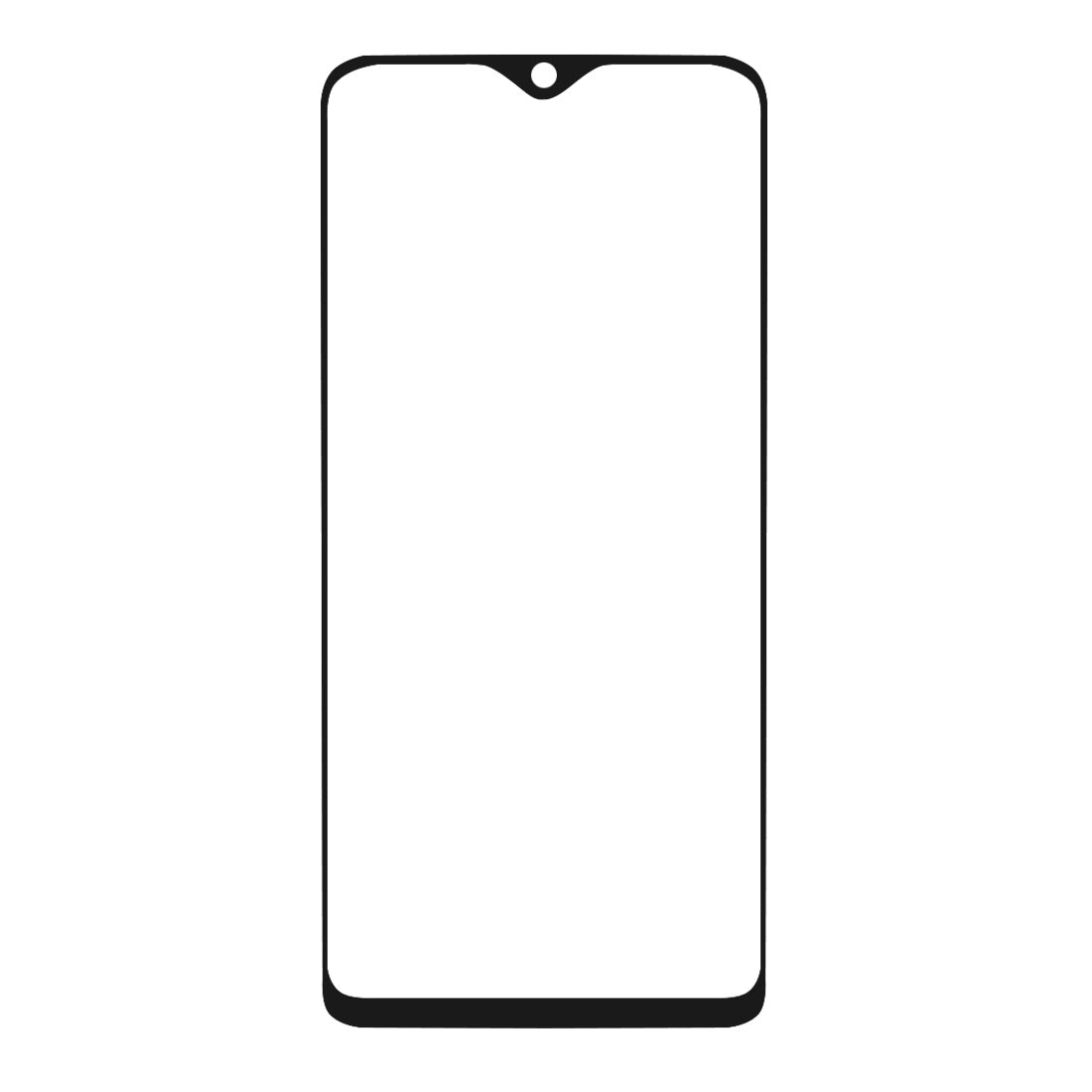 Schutzglas für SAMSUNG GALAXY A20e Full Cover Curved Tempered Glass Schutzfolie