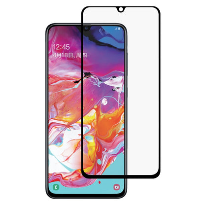 Schutzglas für SAMSUNG GALAXY A70 Full Cover Curved Tempered Glass Schutzfolie