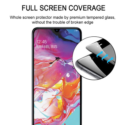 Schutzglas für SAMSUNG GALAXY A70 Full Cover Curved Tempered Glass Schutzfolie