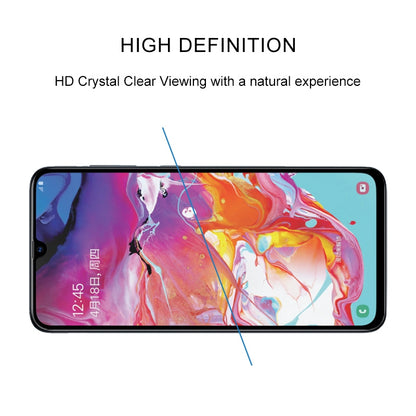 Schutzglas für SAMSUNG GALAXY A70 Full Cover Curved Tempered Glass Schutzfolie