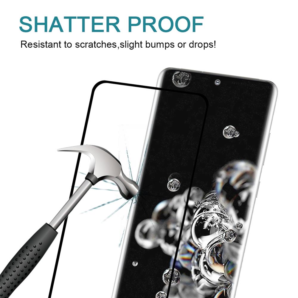 Schutzglas für SAMSUNG GALAXY S20 ULTRA Full Cover Curved Tempered Glass Folie