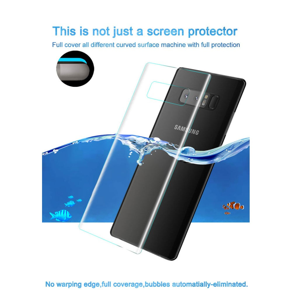 2x Samsung Galaxy Note 8 IMAK Schutzfolie Rückseite 3D Full Curved Doppelpack
